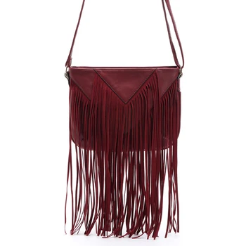 

New Ladies Messenger Bag Shoulder bag designer tassel Crossbody Bags black and red join the agent support drop shipping seller