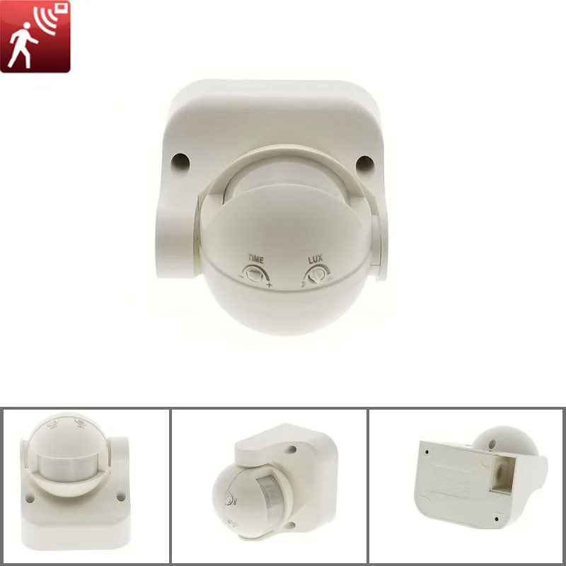 

AC 220V-240V 180 Degree Outdoor IP44 Security PIR Infrared Motion Sensor Detector Movement Switch Max 12m 50Hz 3-2000LUX