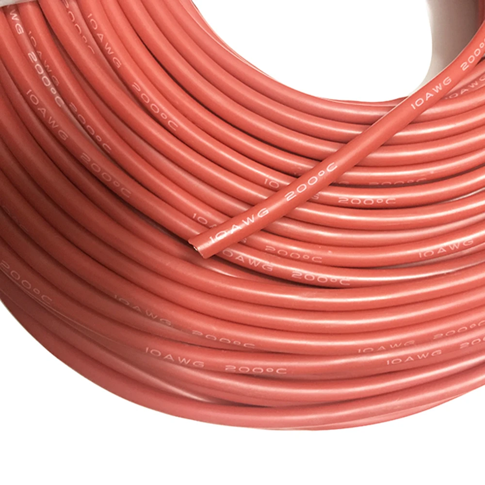 Силиконовая линия 2AWG 4 6 8 10 12 14 16 22AWG 24AWG 26AWG 30AWG батареи термостойкая Мягкая