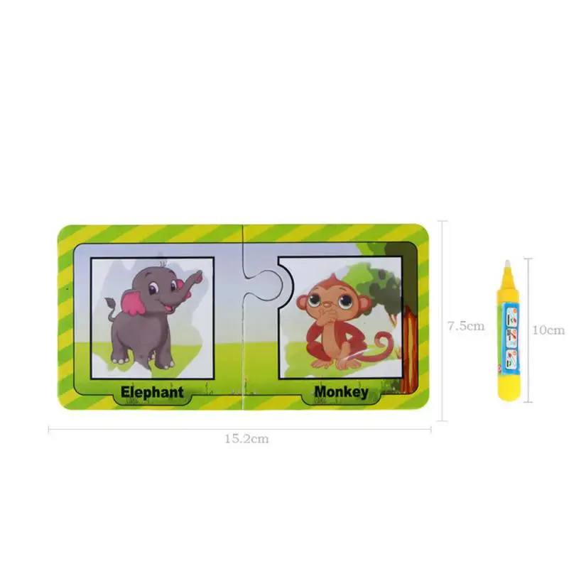 

8pcs Children Water Draw Card Drawing Board Graffiti Small Panel Birthday Present learning drawing board juguetes animal board