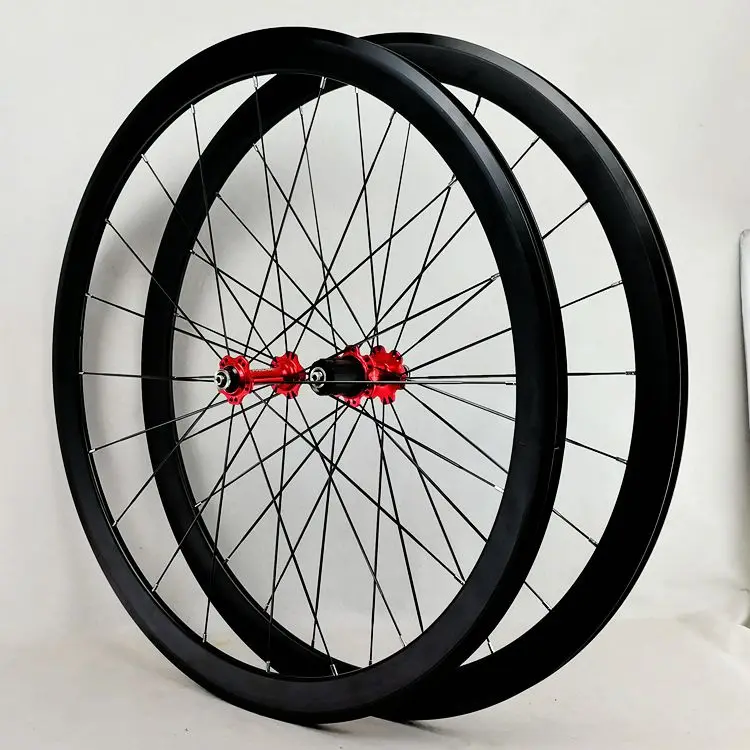 

road bicycle wheeles super-light aluminum four-perlin flat spokes 3.0 racing 40 rims road bike wheel 700C with F/V