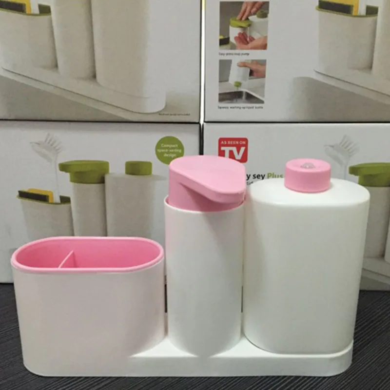 Multi-function Kitchen Storage Racks Bathroom Liquid Soap Dispenser Sponge Holder container Toothbrush Organizer Cooking Gadget Multi-function Kitchen Storage Racks Bathroom Liquid Soap Dispenser Sponge Holder container Toothbrush Organizer Cooking Gadget