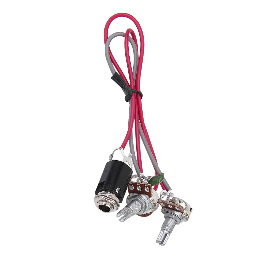 New Guitar Volume Tone Electronic Circuits 2 Potentiometers With 1/4' 6.3mm Jack Guitar Parts & Accessories