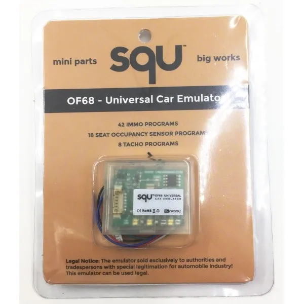 

2017 New Arrival SQU OF68 Universal car emulator support IMMO/Seat accupancy sensor/Tacho Programs