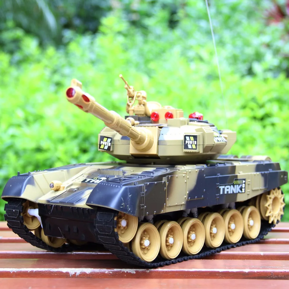 Танк world дистанционный боевой танк 9995 44 см Большой размер трек зарядка пульт дистанционного управления модель автомобиля родитель-ребенок игрушка