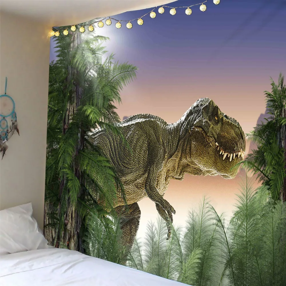 3D Printed dinosaur Room Tapestries Wall Hanging Bohemian Tapestry