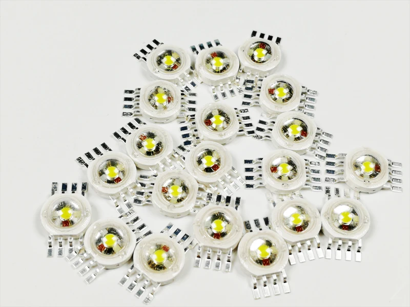 20 шт./12 Вт RGBW 4 в 1 светодиодный чип par lights светодиодные лампы pin 12 источник