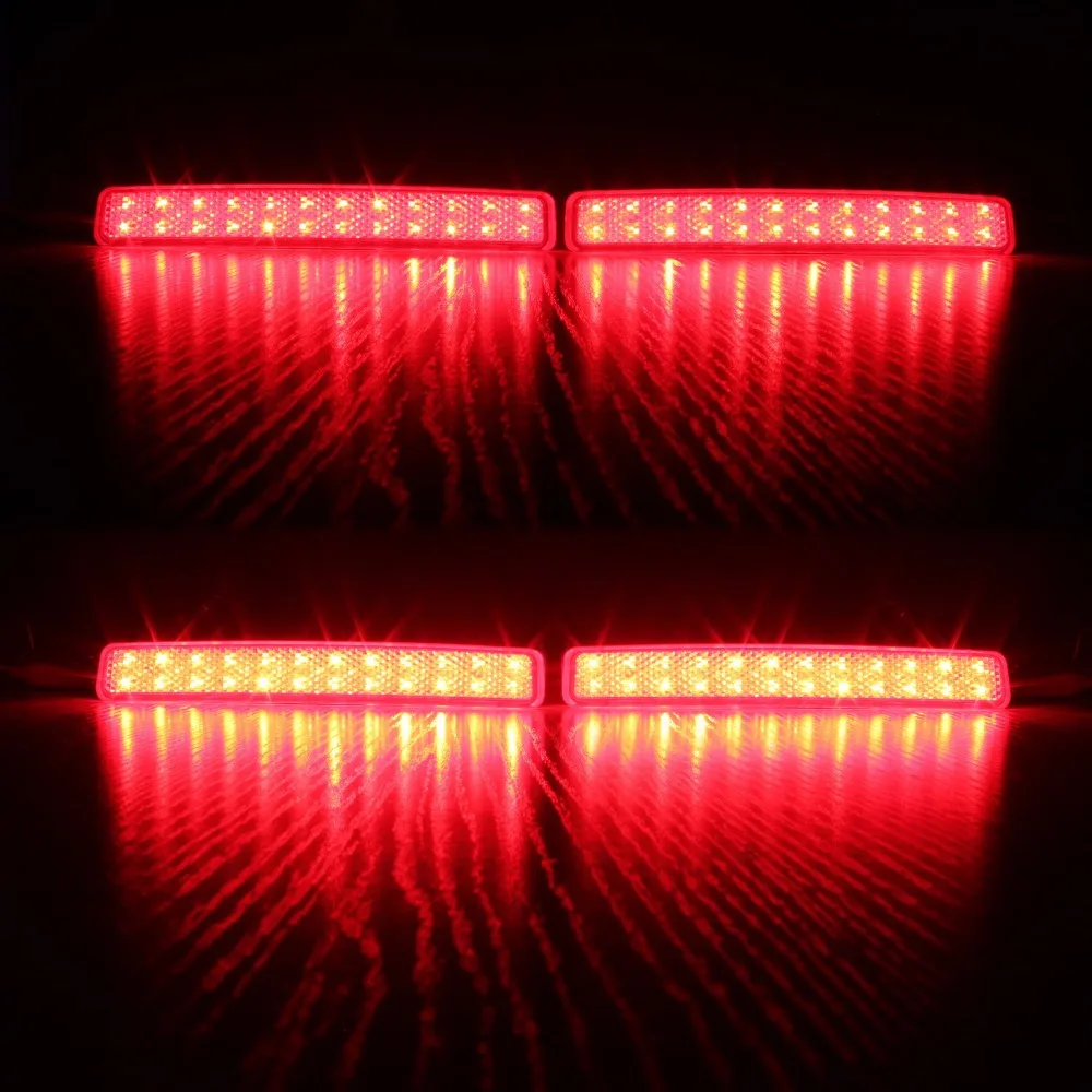 ANGRONG Red Lens Rear Bumper Reflector LED Tail Light For VW T5 Transporter/Caravelle/Multivan (pre-facelift) 2003-2011(CA243) ANGRONG Red Lens Rear Bumper Reflector LED Tail Light For VW T5 Transporter/Caravelle/Multivan (pre-facelift) 2003-2011(CA243)