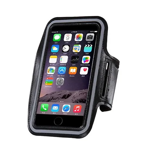 1 Black Спортивные Бег чехол для iPhone 5S 6 6 S 7 Plus Чехол Обложка тренажерный зал повязку Спорт Обложка держатель мешка телефонные Чехлы для Ipod Touch 4 5 6 - Цвет: 1 Black