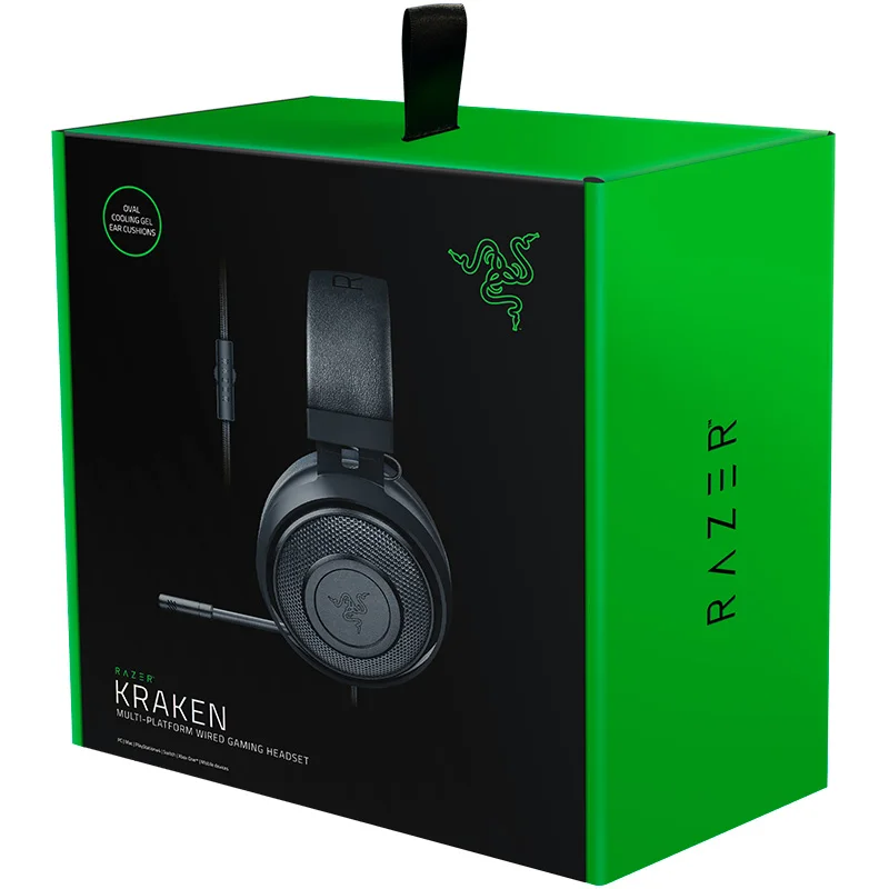 Razer Kraken версия гарнитура аналоговая игровая гарнитура с микрофоном шумоподавление подушечки для наушников для ПК PS4 n-переключатель Xbox игры