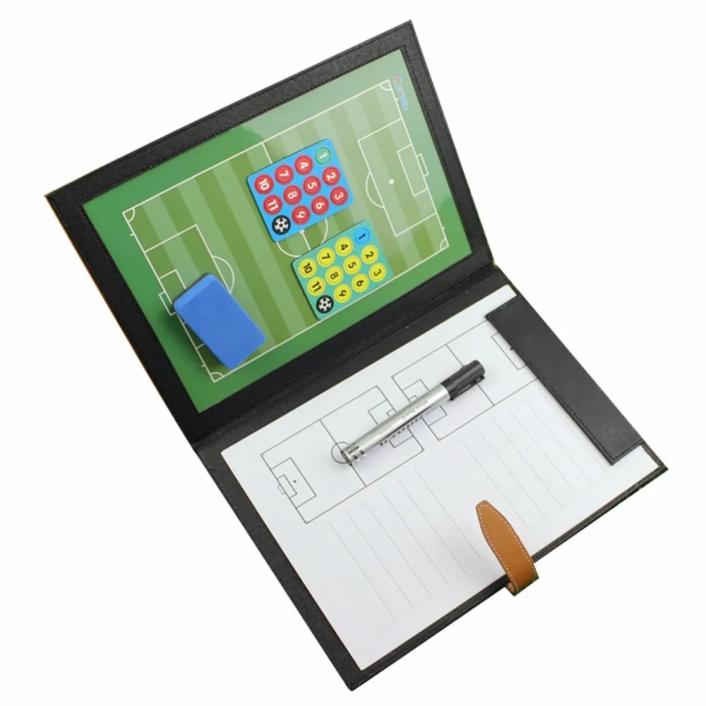 

5/ 7/ 11 Players Standard Soccer Coach Strategy Board Football Sports Training Tactical Exercises Strategic Board Folder
