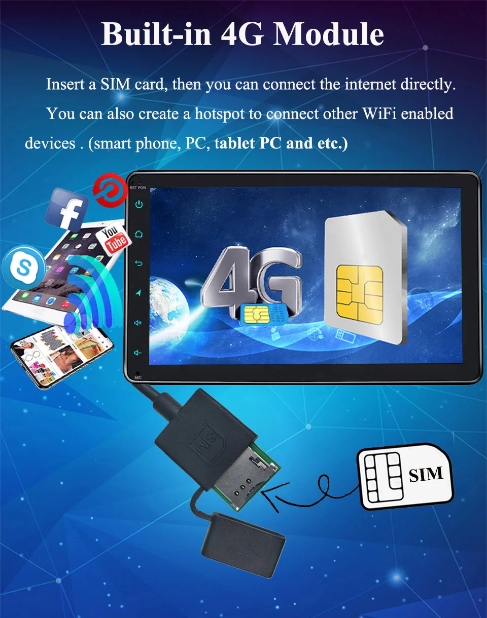 Clearance 8" 1din Android Car Radio support 4G SIM card Car Multimedia Player GPS/autoradio/car DVD player/ Hotspot sharing DSP Carplay 1