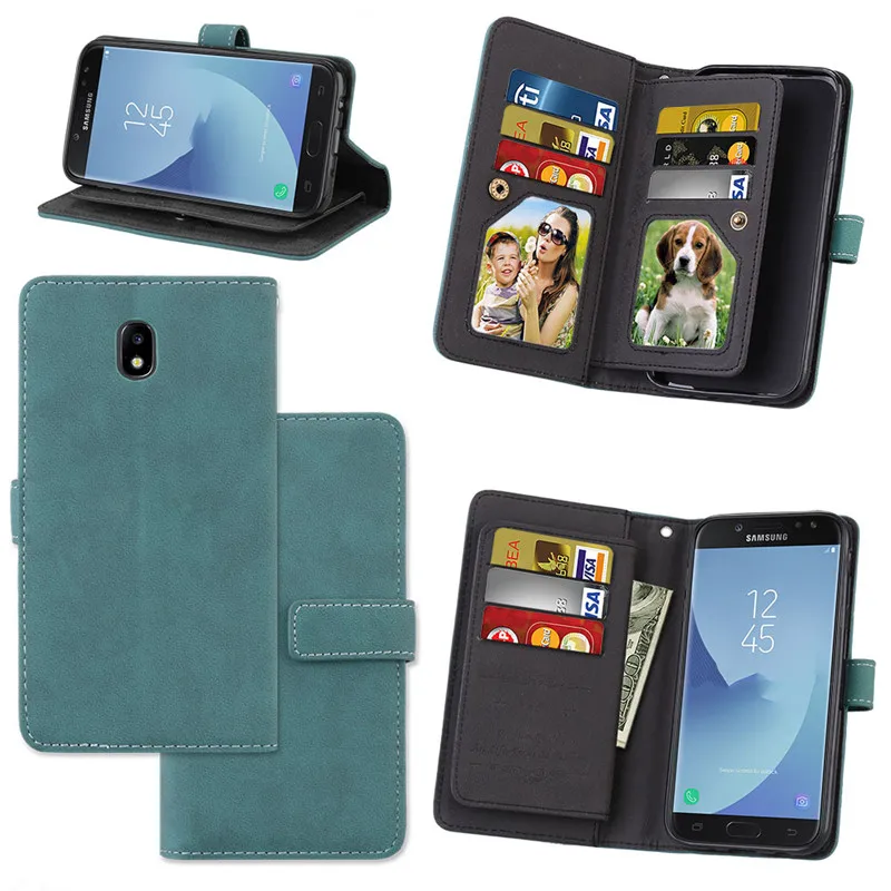 For Samsung Galaxy J7 2017 Case J730 Flip Leather J7 2017 Case Cover Funda Window Calling For Galaxy j7 2017 Cover Luxury6
