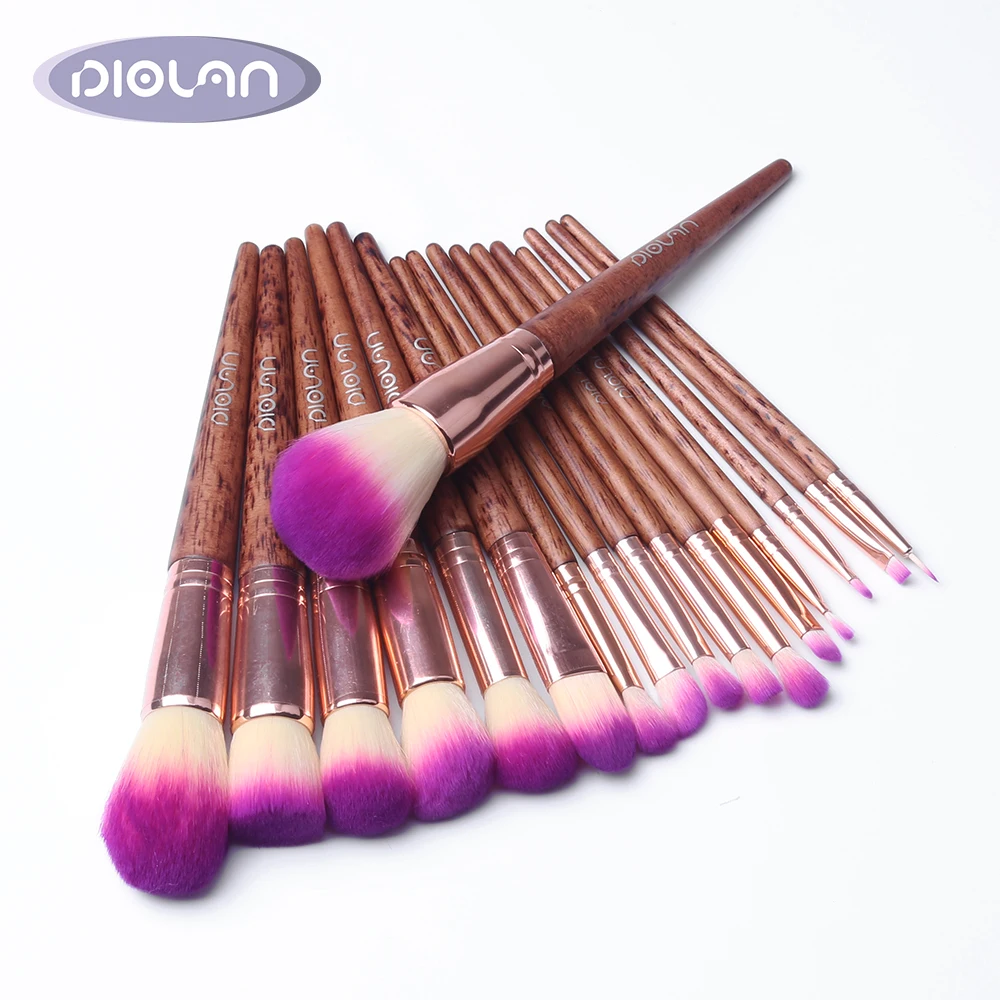 

DIOLAN 17PCS Makeup Brushes Set Powder Foundation Eyeshadow Make Up Brushes Cosmetics Soft Synthetic Hair Eyeliner Lip Brush
