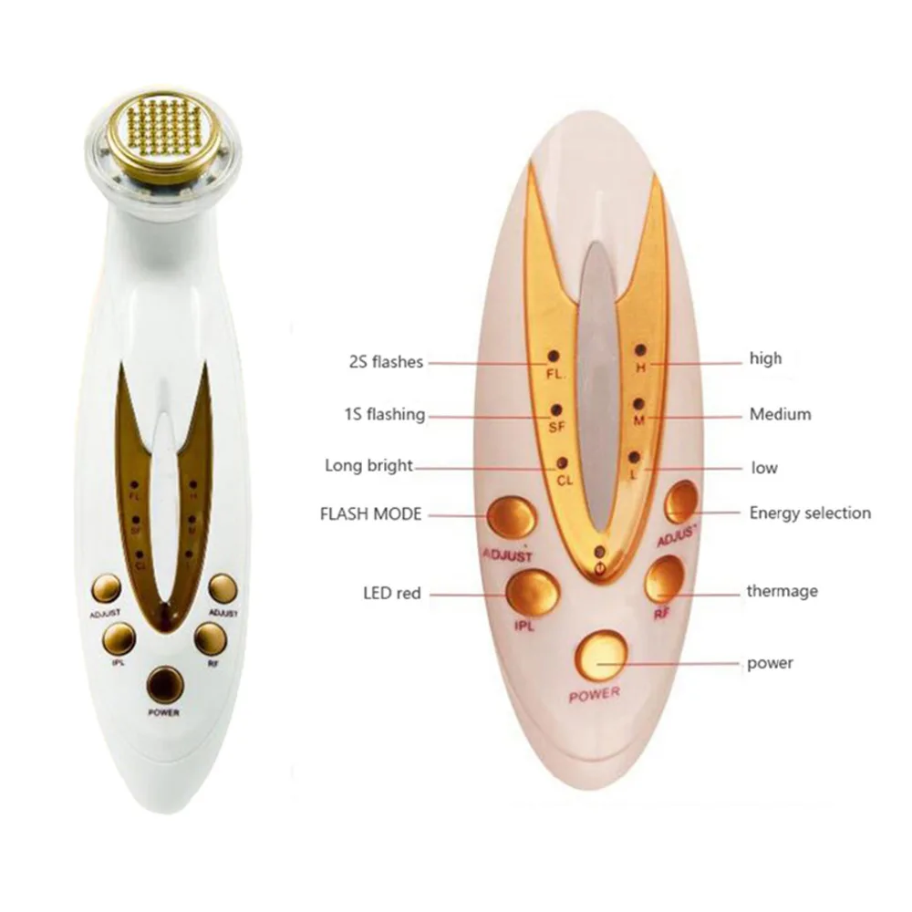 Терапия светодиодный фотон RF радиочастотный термаж для лица, лифтинг, машина для красоты, удаление морщин, подтяжка кожи, массажер для лица