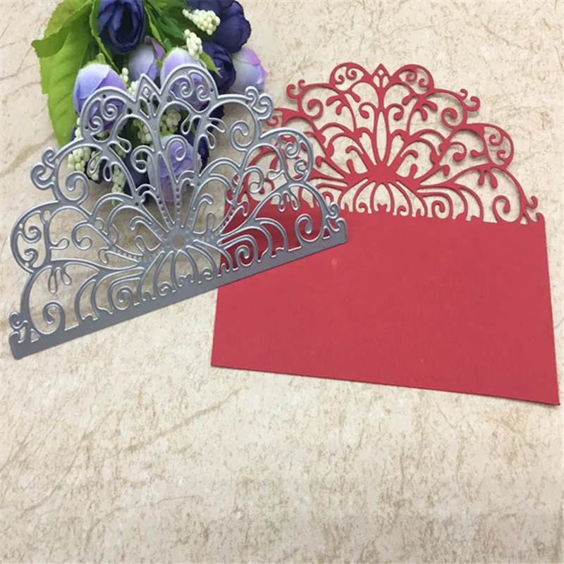  Invitation Card Lace Border Metal Cutting Dies for DIY Scrapbooking/Card Making/Kids Fun Decoration - 32826804452