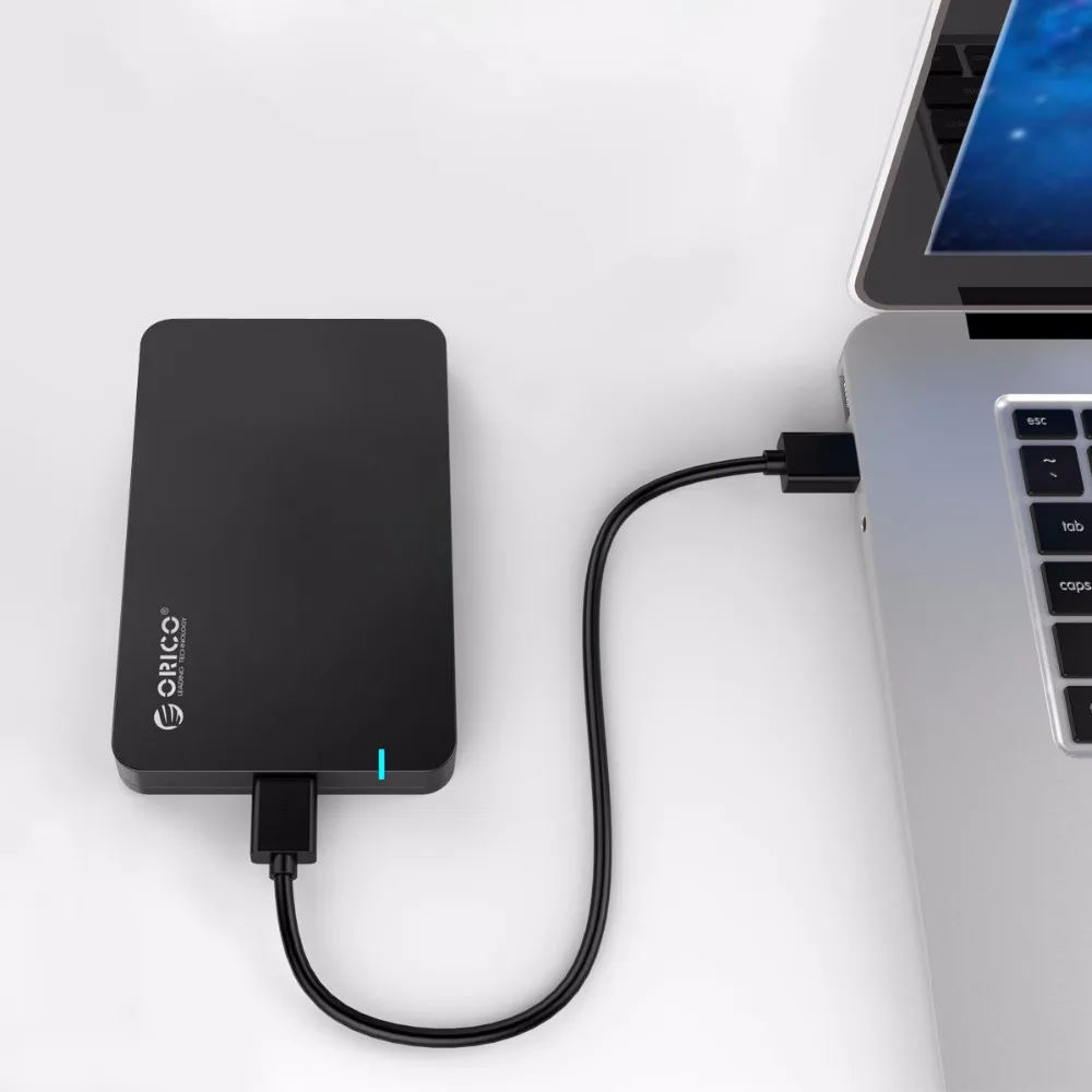 ORICO 2,5 SATA3 к USB3.0 MICROB жесткий диск коробка SSD HDD внешний корпус Чехол Поддержка 5 Гбит/с UASP инструмент бесплатно Портативный 9,5 мм