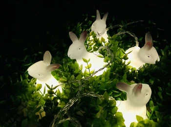 

[Seven Neon]Battery USB power 1.5M 10leds Easter rabbit shape child room/Christmas/decoration/holiday led string light