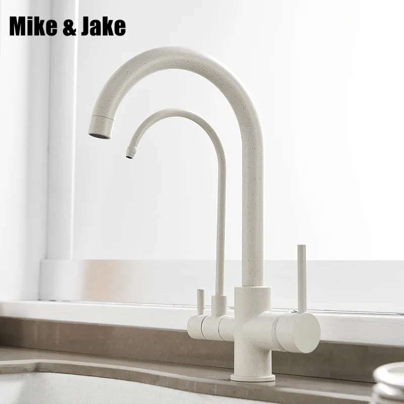 

Filter Kitchen Faucets Deck Mounted Mixer Tap 360 Rotation with Water Purification Features Mixer Tap Crane For Kitchen