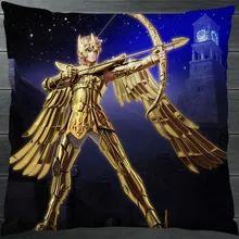 Saint Seiya Gold Зодиака Стрелец Aiolos Фанарт 40*40 см два боковых наволочка Подушка Чехол Косплэй подарок кровать /диван/Декор автомобилей