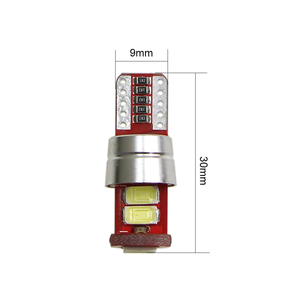 KEIN 6 шт. T10 светодиодный супер яркий W5W лампочка 6SMD 5630 5730 боковой Клин 194 168