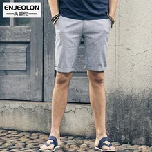 Enjeolon бренд Топ Летние повседневные шорты для мужчин Sim твердые базовые мужские шорты доступны по колено высокое качество K6018