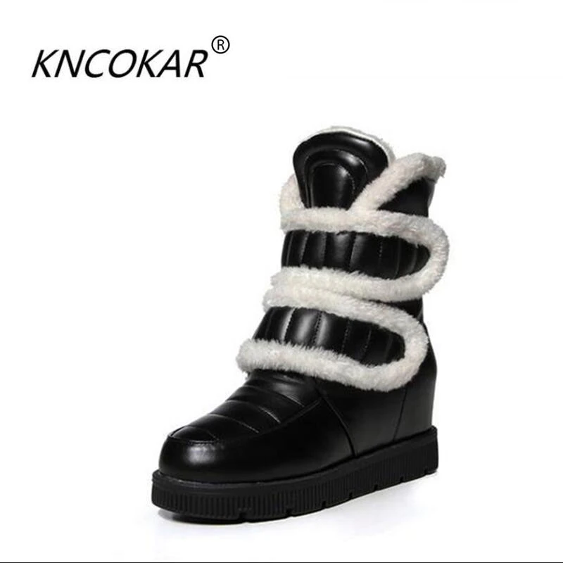 

2017 Winter Snow Boots, Short Boots, Non Slip, High End Of The Increase In The Female And Warm White Cotton Padded Boots