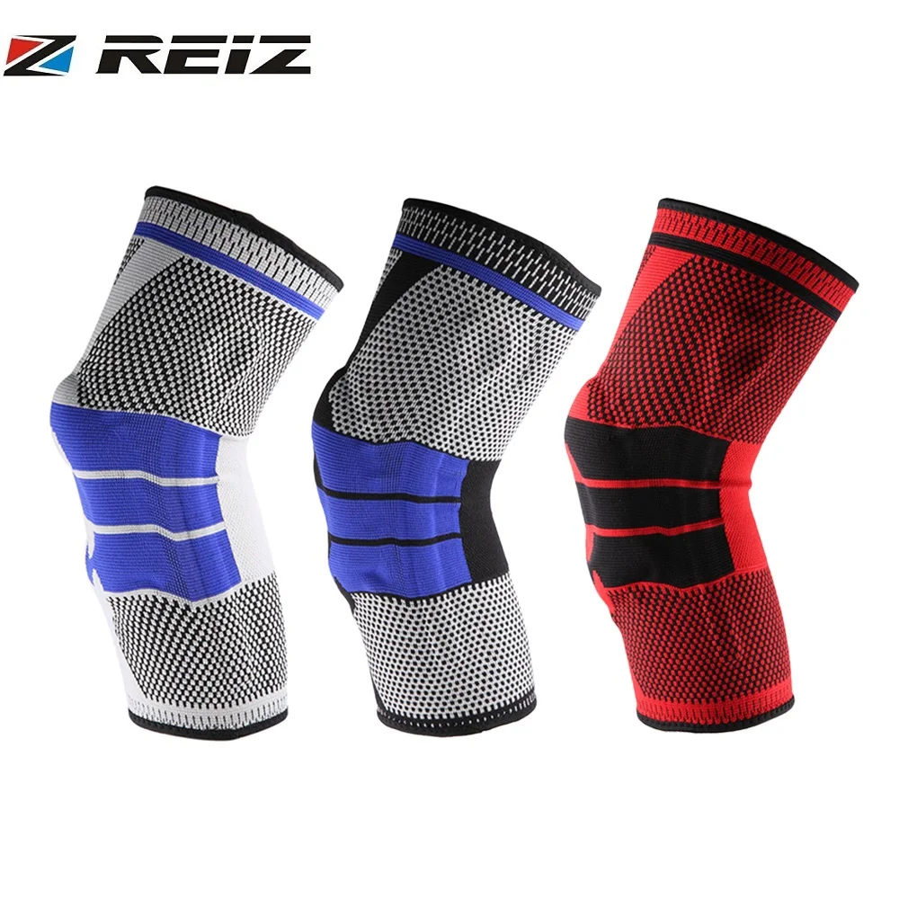 REIZ 1PC Basketball Knee Pads Support Brace Wrap Elastic Kneepad Ball