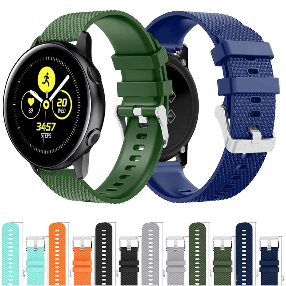 Ремешок силиконовый для наручных часов 20 мм Garmin Forerunner 245 245M Music 645|Ремешки часов| |