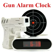 Gun Alarm Clock – Cool Tech Gadget LCD Digital Alarm Clock Creative Home Decor Free Shipping