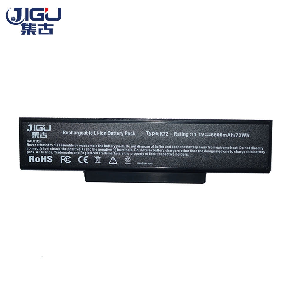 JIGU 9 клеток ноутбук Батарея для Asus A72 K72 K73 N71 N73 X77 a32-k72 A32-N71