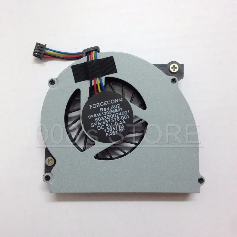 Фирменная Новинка вентилятор для HP EliteBook 2560 2570 2560p DC 5V 0.4A DFS451205MB0T 6033B0024501 651378-001