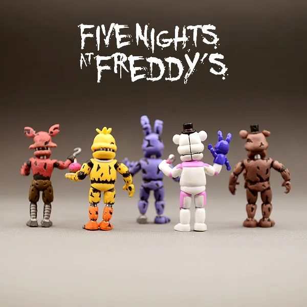 Горячие игрушки Аниме Фигурка пять ночей у Фредди фигурка медведя Fnaf ПВХ Модель Фредди игрушки для детей подарки на день рождения