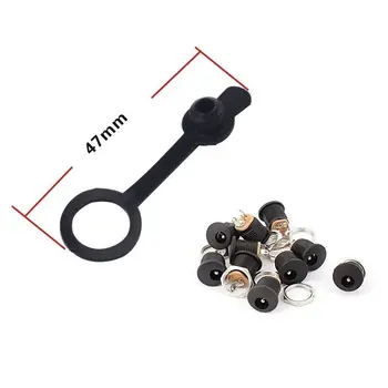 

10pcs DC-022 5.5-2.1mm Power Supply Jack Socket Plug with Waterproof Screw Hat