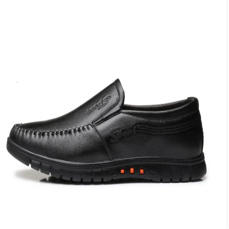 

2019 genuine leather casual shoes for men luxury brand breathable loafers black plus size driving shoes