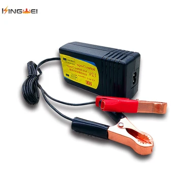 

KingWei Lead Acid Battery 12v Storage Battery Motorcycle Car Battery Charger Round Hole 13.8V 3A US EU UK Plug Charger