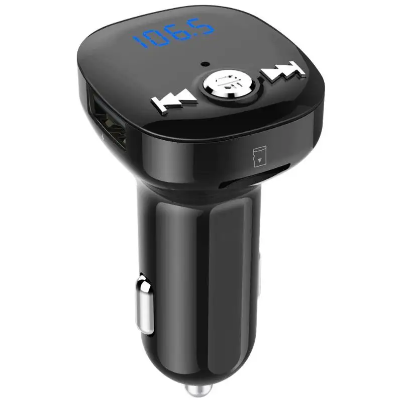 BC40 Bluetooth 4,2 FM передатчик Беспроводной FM модулятор Громкая связь автомобильный комплект mp3-плеер с двумя портами USB Зарядное устройство мотоцикл аудио