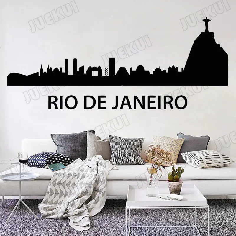 

Rio De Janeiro Brazilian Architecture Wall Sticker for Living Room Home Art Decor Vinyl Wall Decals Bedroom Stickers TA826