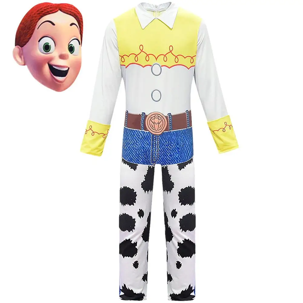 Toy Story 4 Cowgirl Jessie Outfit Cosplay Costume Halloween Carnival Costumes For kid girls Full Sets - Color: NO.2