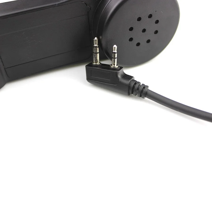 Walkie Talkie Handphone K Plug Tangan Mic Z-TAC Elemen H250-PTT Komunikasi Stasiun Menangani Mikrofon Untuk Kenwood Baofeng