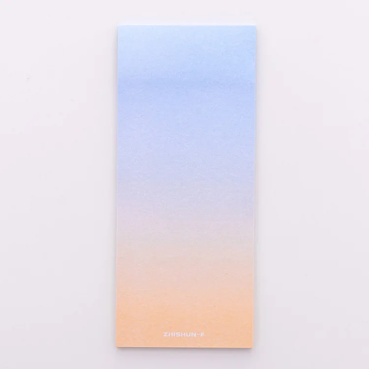 Kawaii Gradient Memo Pad Cute Colorful Sticky Notes Novelty Journal Shopping List School Office Material Stationery Post Memopad - Цвет: Gradient f 1pc