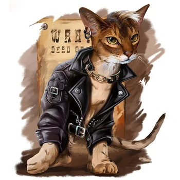 

Clothes Cat Cartoon 5d diy Diamond Paintings Full Drill Rhinestone Embroidery Diamond Mosaic Kit Cross Stitch Wall Home Decor