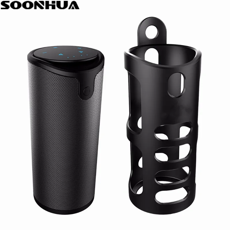 

SOONHUA Touch Control Bluetooth Speaker Portable Wireless Sound System 3D Stereo Music Surround 4000mAh Emergency Power Bank