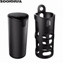 SOONHUA Touch Control Bluetooth Speaker Portable Wireless Sound System 3D Stereo Music Surround 4000mAh Emergency Power Bank