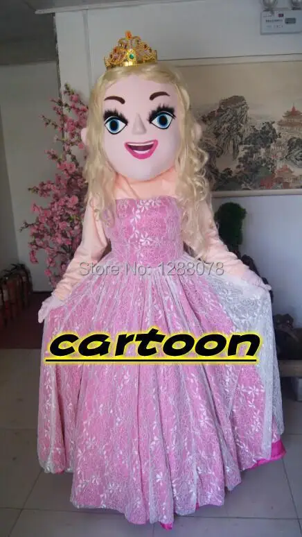 2014 New Real Pictures Deluxe Barbie Mascot Costume Halloween Christmas