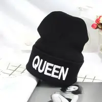 Зимняя шапка "king" "queen" #2
