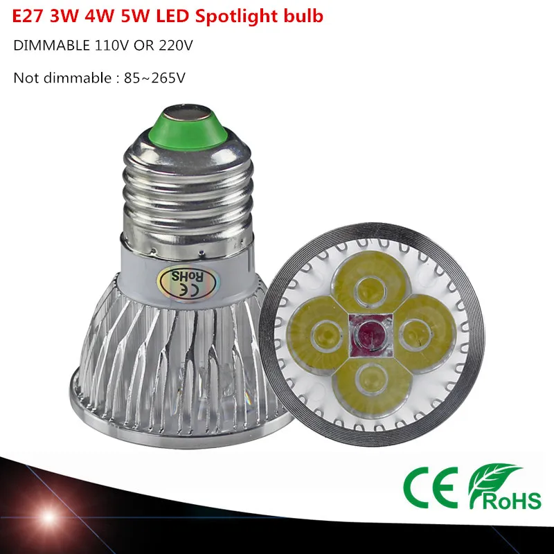 

1PCS 9W 12W 15W LED Bulb Spot Light Lamp 110V 220V Dimmable E27 Recessed Lighting Warm Cold White