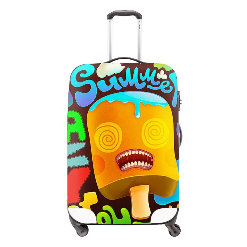 Модный Дорожный багажный чехол, дорожная сумка, чехол с геометрическими картинками, водонепроницаемые защитные чехлы для чемодана для девушек - Цвет: M