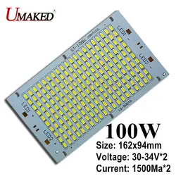 100% реальная мощность 100 W 162x94 мм светодиодные панели с SMD5730 чип, 10000lm PCB для светодиодов, алюминиевая пластина для наружного света