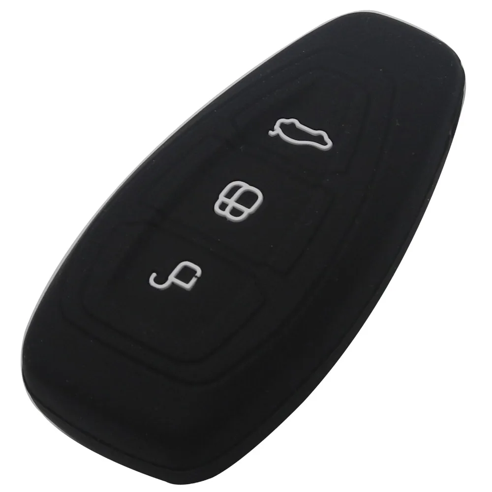 Jingyuqin NewRemote 3 кнопки силиконовый чехол для телефона Ford Fiesta Focus Mondeo Ecosport Kuga ST